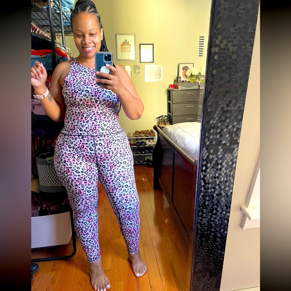 FBF Pink Leopard Athletic Set